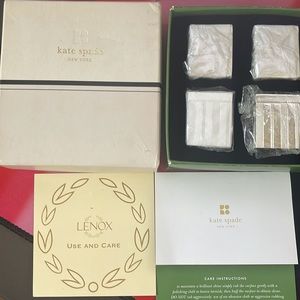 Kate spade ♠️ Lenox silverplate mini salt and pepper shakers - 2 pairs